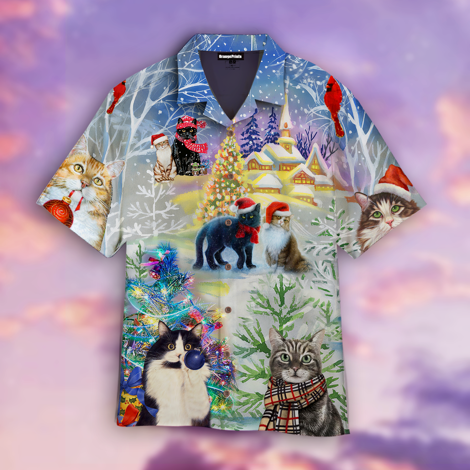 Have A Purry Christmas Cat Hawaii Shirt For Men And Women Ha95075