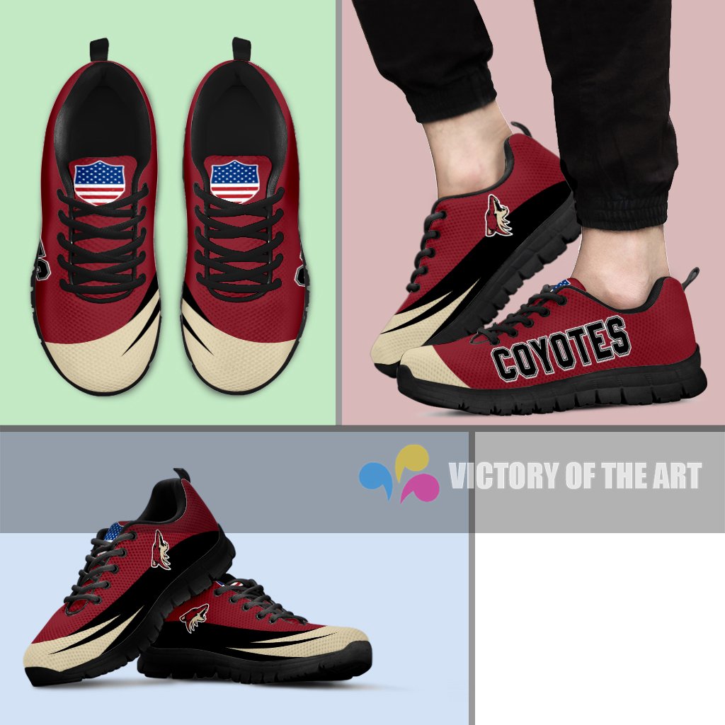 Special Gift Logo Arizona Coyotes Sneakers