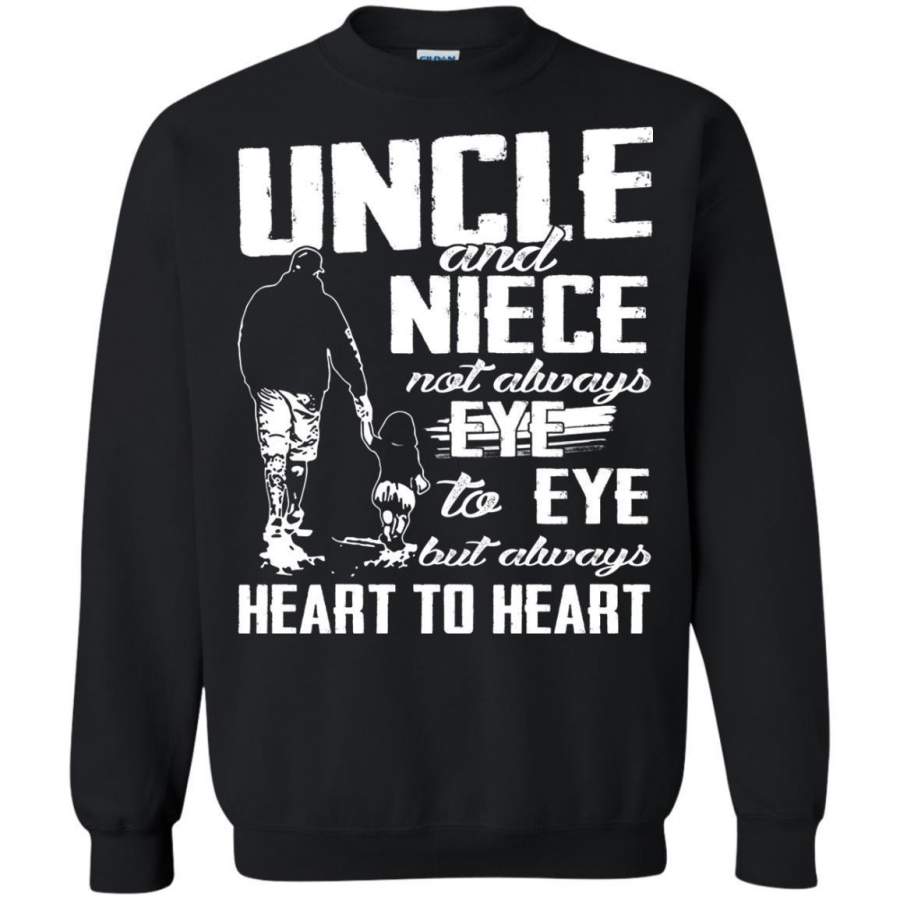 AGR Uncle and Niece not always eye to eye but always heart to heart shirt Sweatshirt