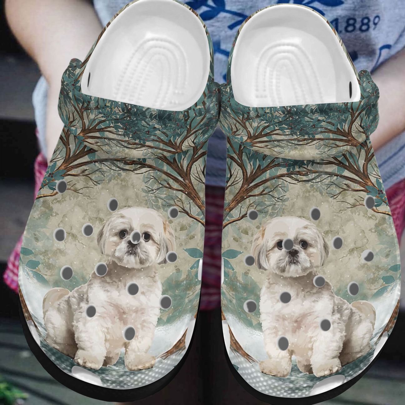 Shih Tzu Personalized Clog, Custom Name, Text, Color, Number Fashion Style For Women, Men, Kid, Print 3D Shih Tzu Baby