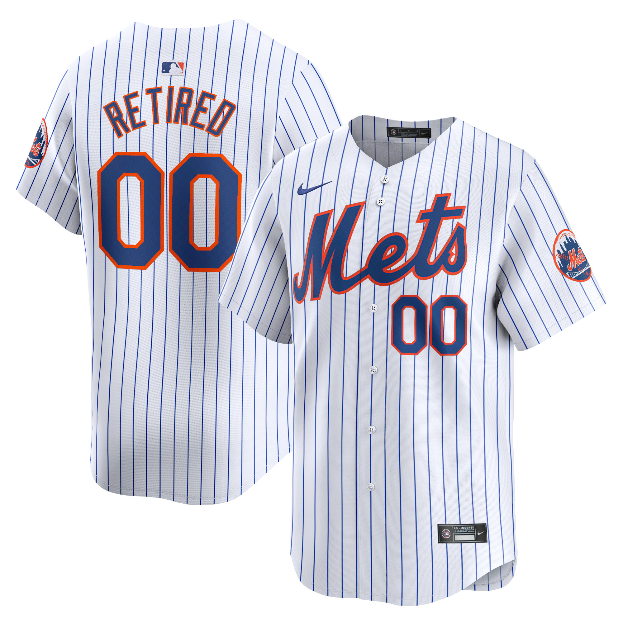 New York Mets Home Limited Pick-A-Player Retired Roster Jersey – White