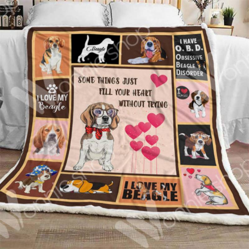 Beagle Dog Sherpa Blanket OCT1603 68O31