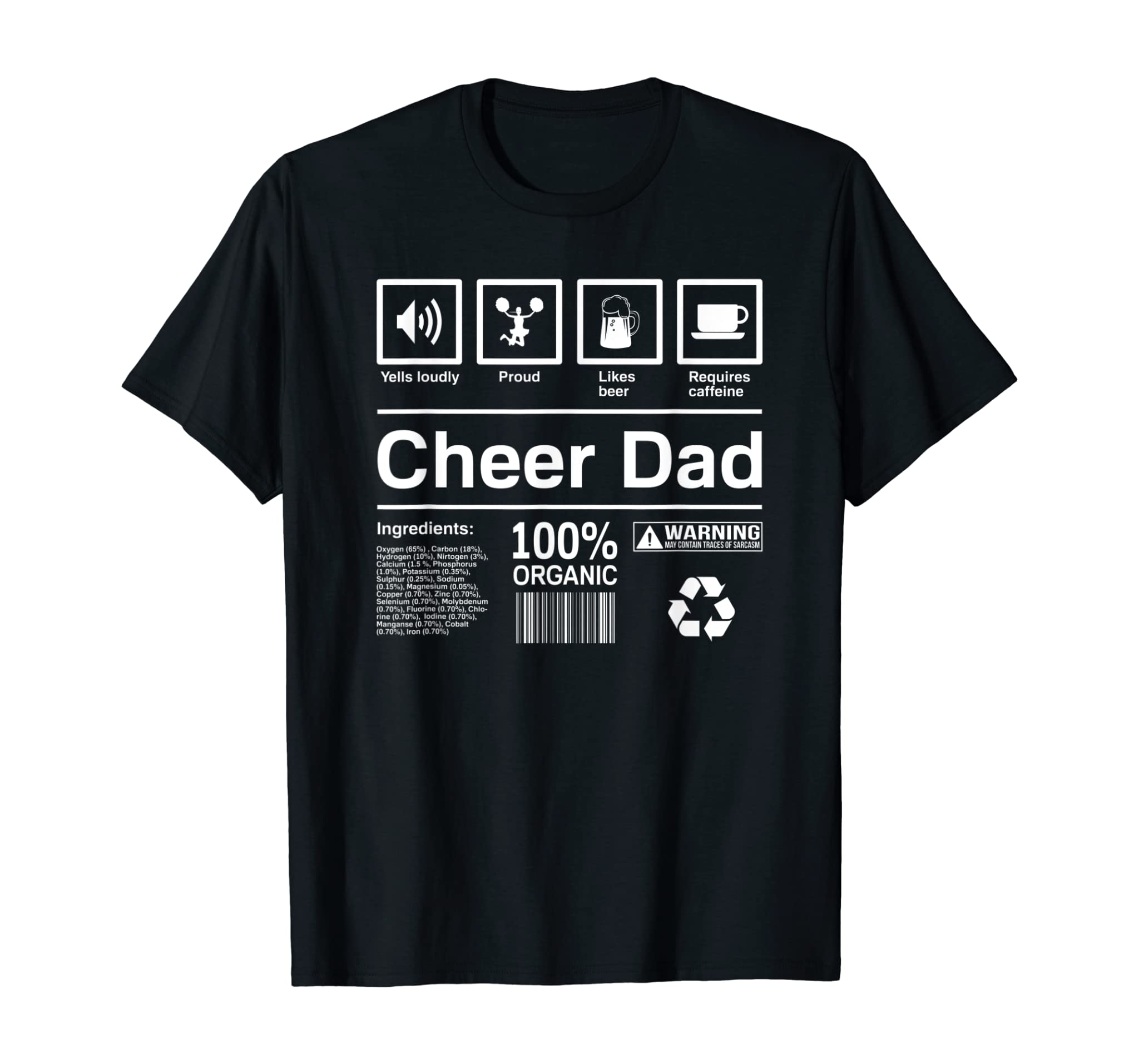 Mens Cheer Dad | Funny Cheer Dad Shirts