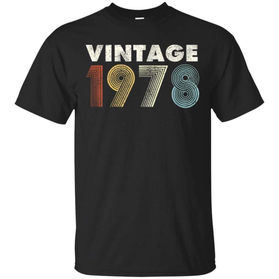 41th Birthday Gift Vintage 1978 T-Shirt Distressed Men Women