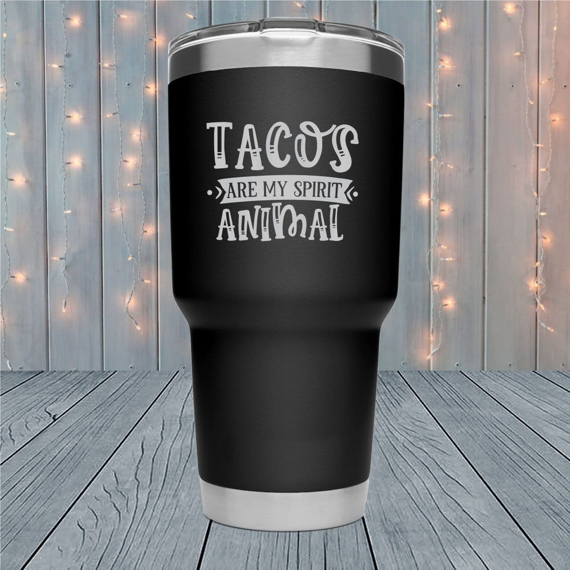 Tacos Are My Spirit Animal Laser Engraved Tumblers