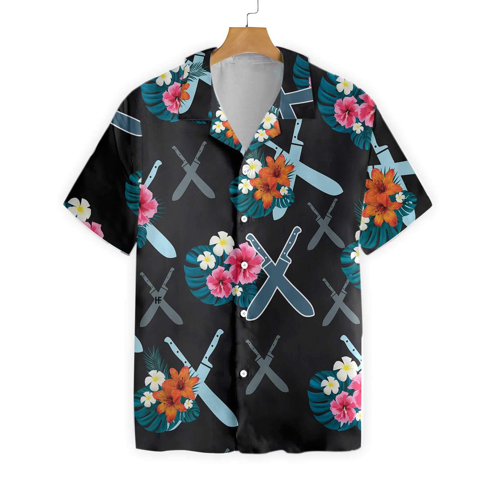 Chef Knives Tropical Hawaii Shirt Ha20095