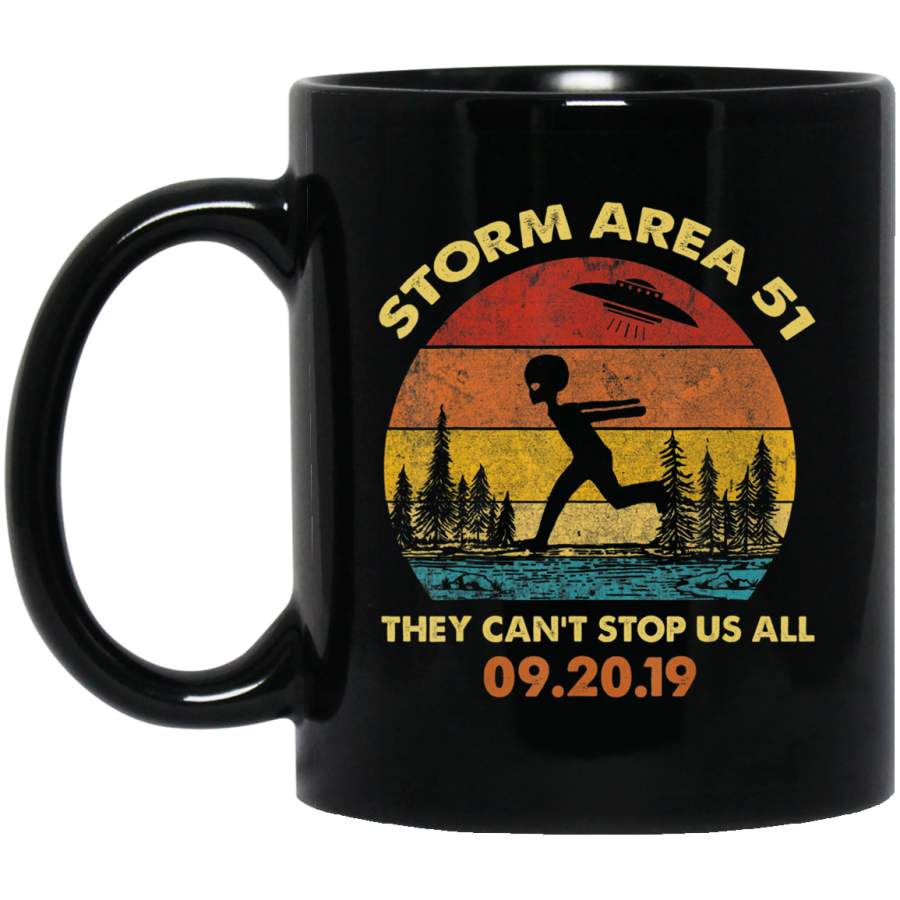 Vintage Alien Storm Area 51 UFO Coffee Mug