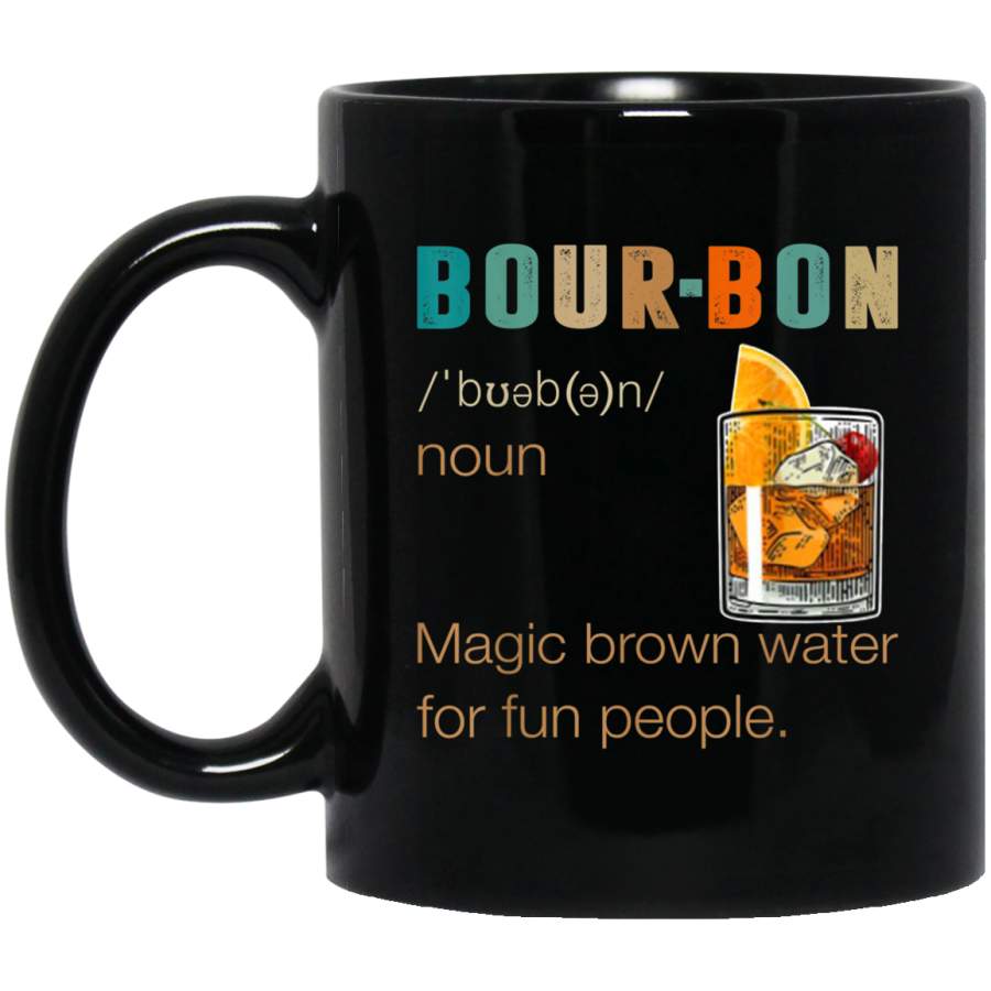 Bourbon Definition Magic Brown Water Vintage Drinking Gift Mug