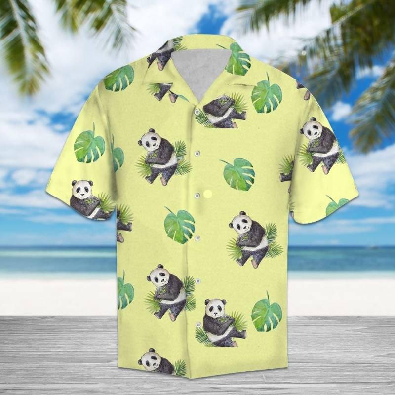 Artsyhomes Amazing Panda Hawaiian Ha71544