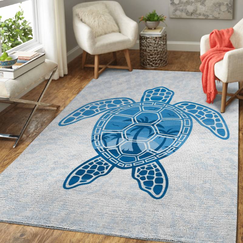 Tropical Island Sea Turtle – Animals Area Rug Carpet