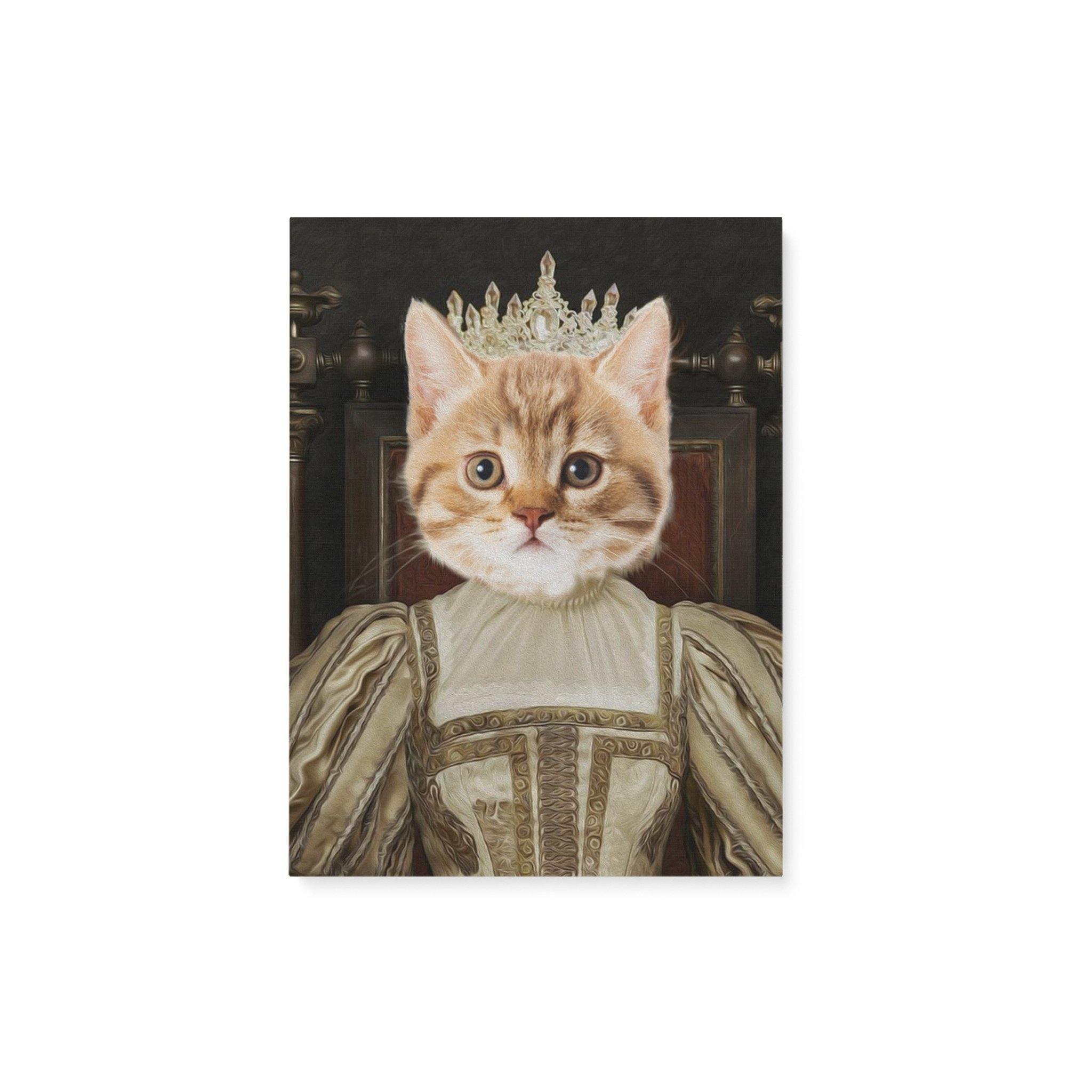 [Personalized Photo] Pet Portrait, The Queen 2 Female Home Decor’S Gift Pet Canvas Prints