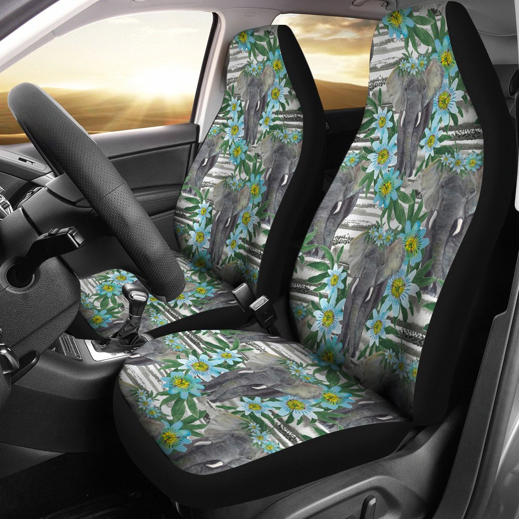 Wild Elephant Car Seat Covers