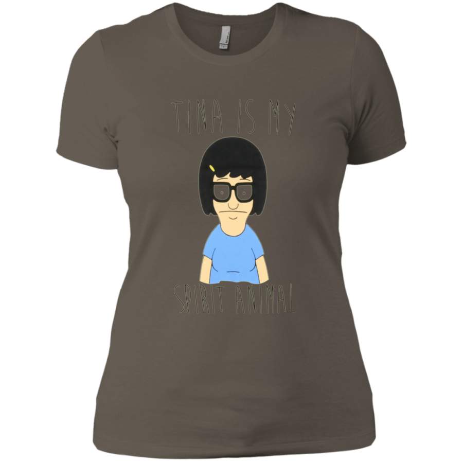 Bob’s Burgers Tina Is My Spirit Animal (update) NL3900 Next Level Ladies’ Boyfriend T-Shirt