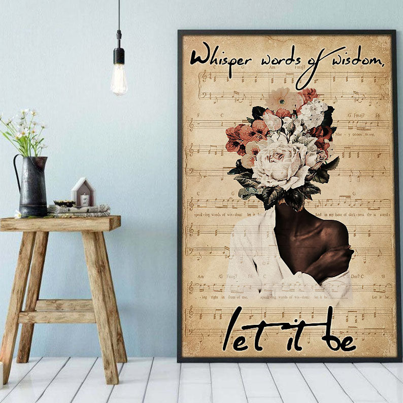 South Africa Custom Canvas Prints Beautiful Brown Skin Poster Art Prints Black Woman Sign African Man Alluring Bedroom Wall Decor