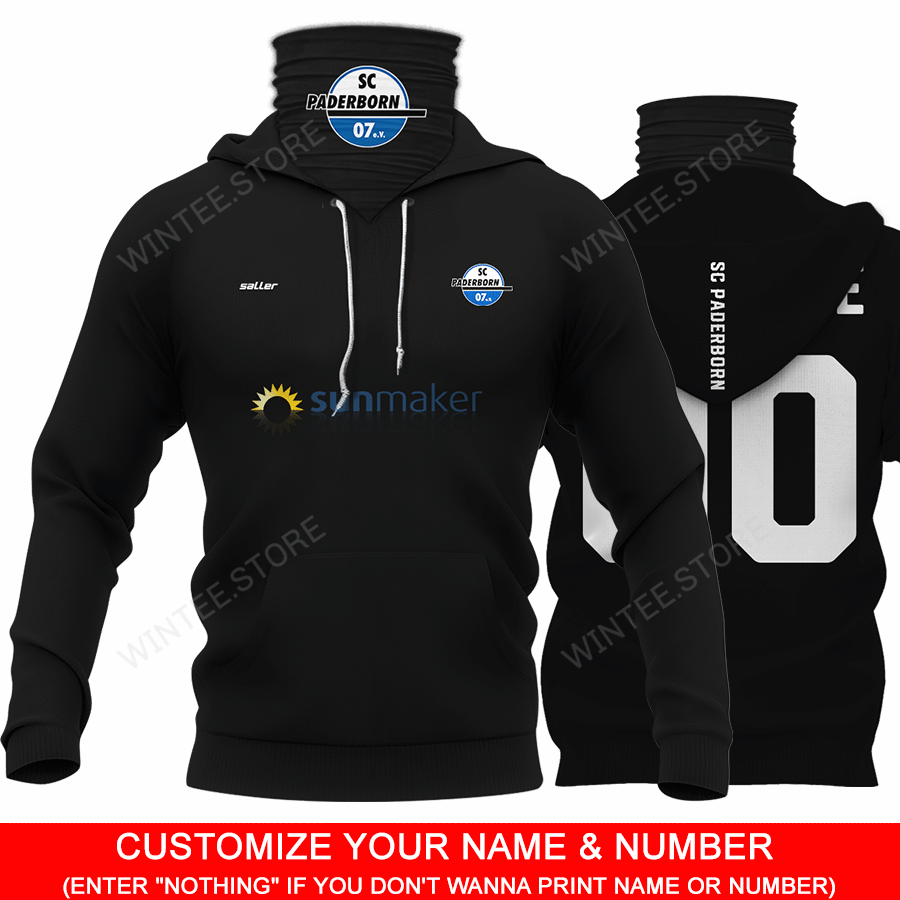 10SCPaderborn001 |HoodieMask| CUSTOMIZE YOUR NAME & NUMBER | HOT SALE 3D PRINTED