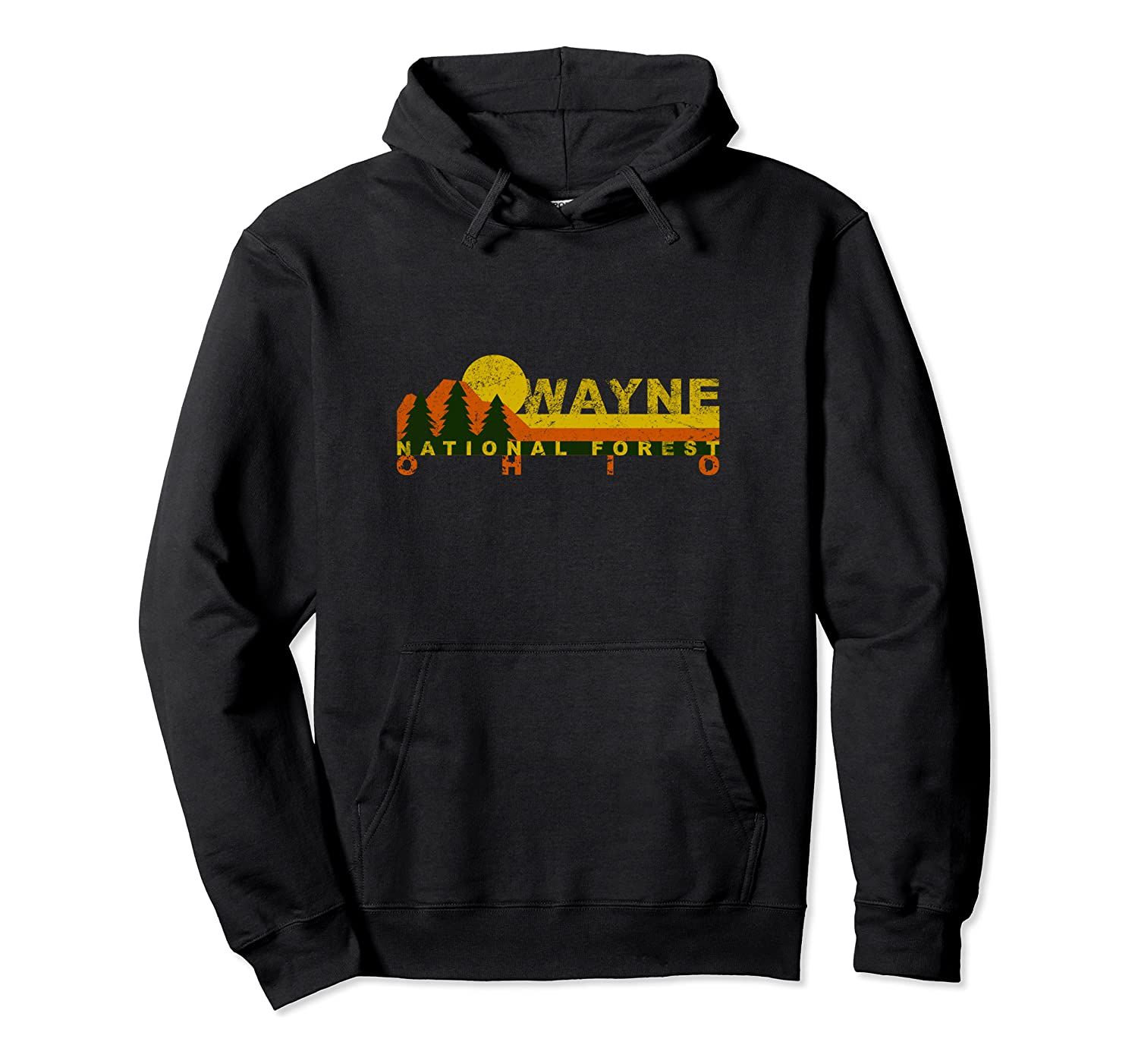 Wayne National Forest Vintage Retro Pullover Hoodie T-Shirt, Sweatshirt, Tank Top