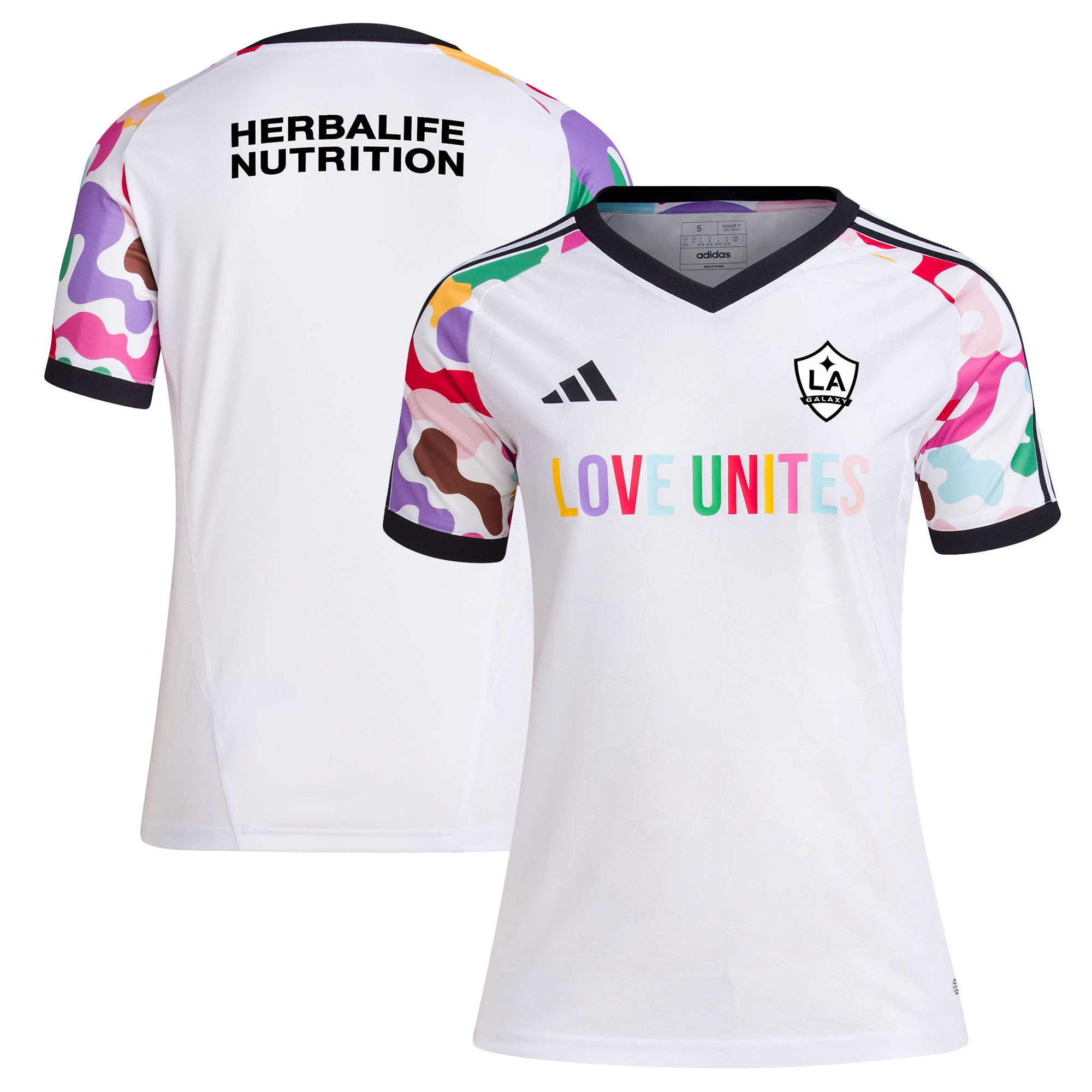 LA Galaxy Women's 2023 Pride Pre-Match Top – White