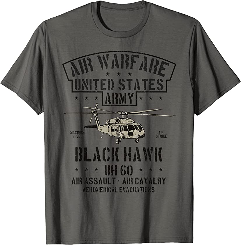 Air Warfare United States Army Black Hawk T Vintage T-Shirt