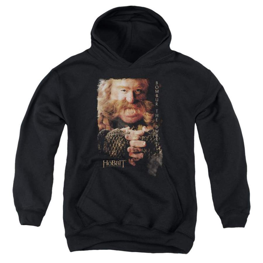 The Hobbit Bombur Kids Youth Hoodie Black