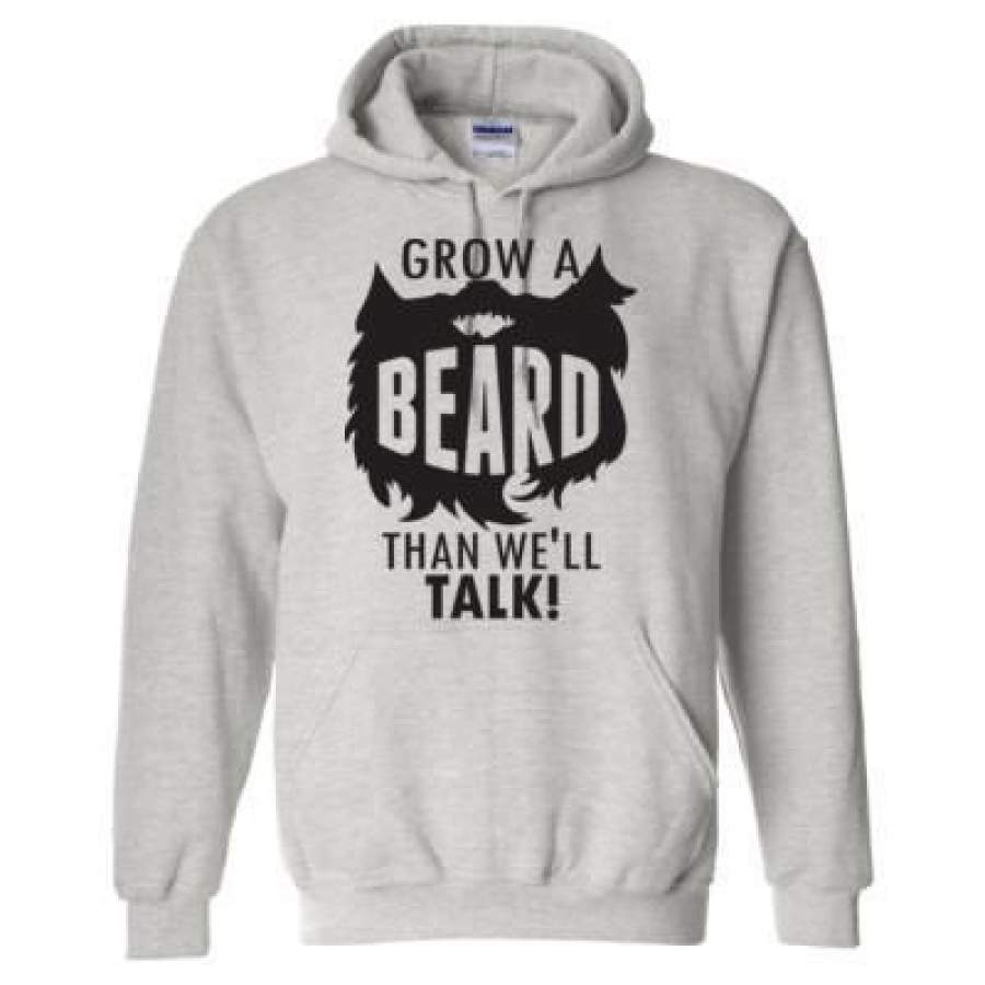 AGR Grow A Beard Tha We Will Talk – Heavy Blend™ Hooded Sweatshirt