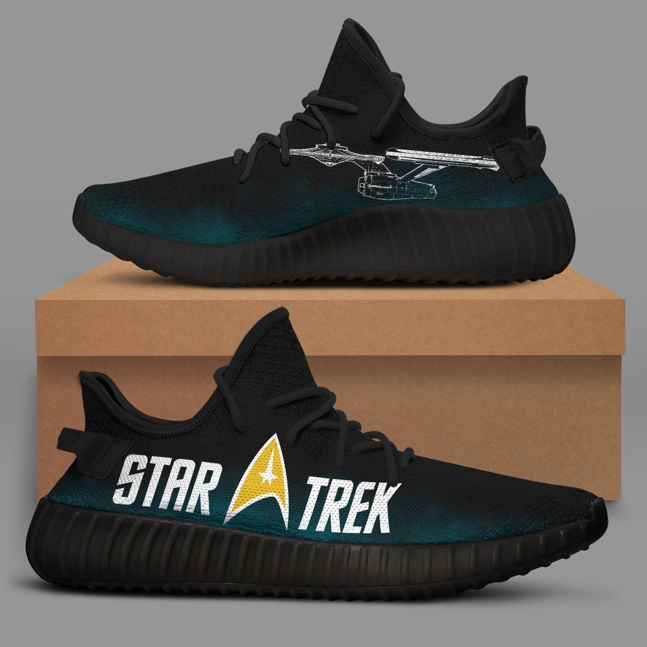 Star Trek Movie Custom Shoes Sport Sneakers Star Trek Yeezy Boost 350