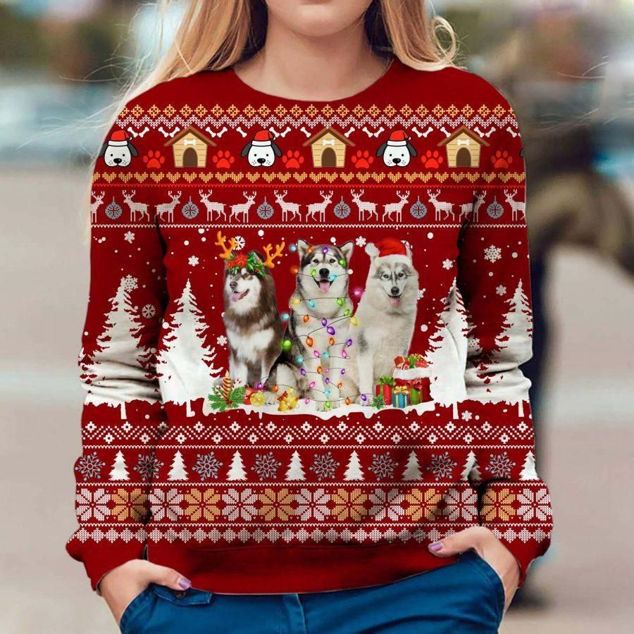 Alaskan Dog Ugly Sweater