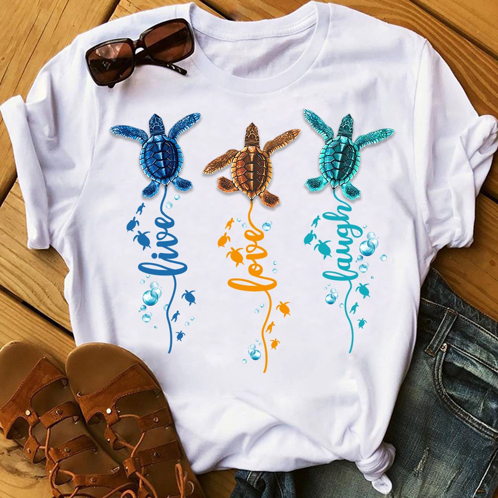 Live Love Laugh Turtle Sea Gift Standard/Premium T-Shirt