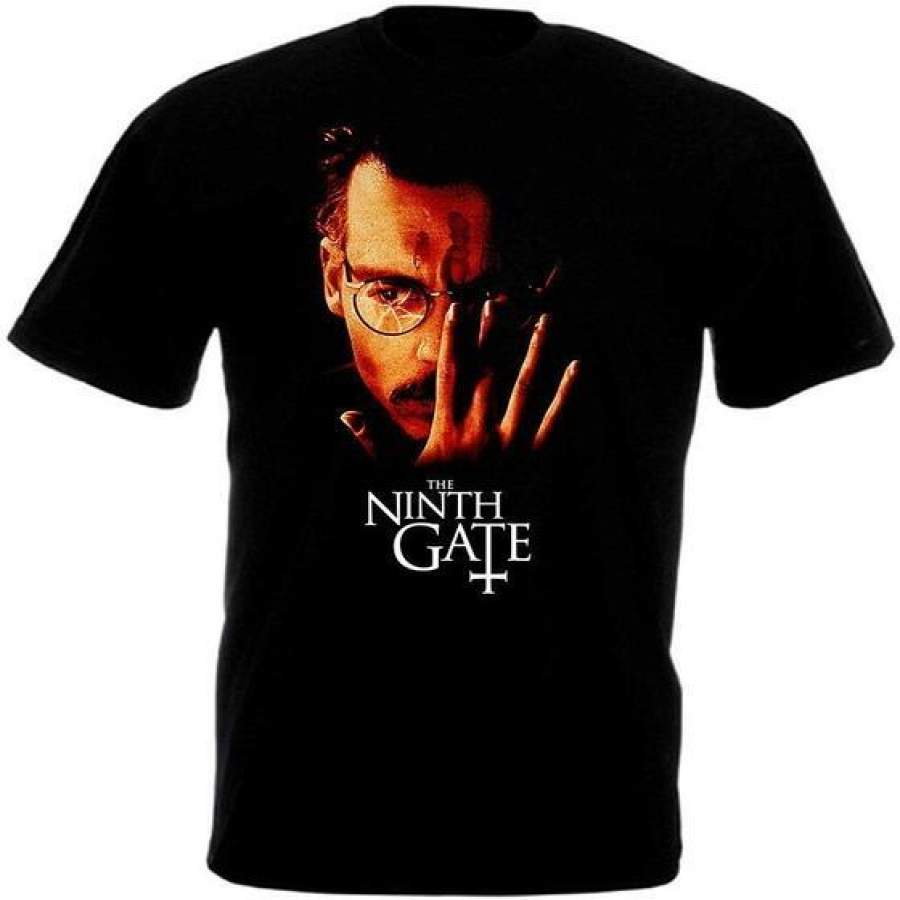 The Ninth Gate V3 Movie Poster Men Short Sleeve  T-Shirt