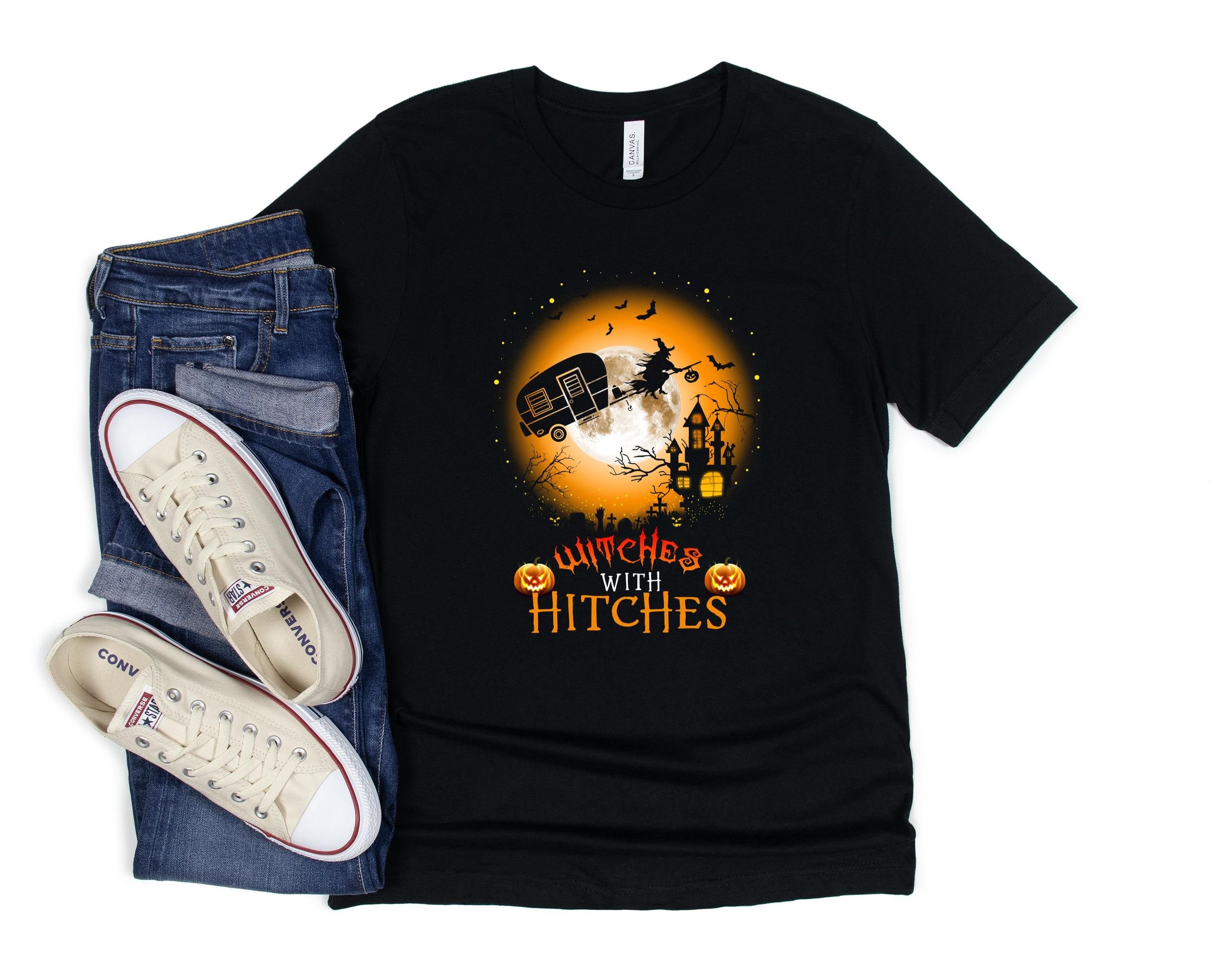 Witches With Hitches Shirt,Halloween Shirt, Witch Shirt, Halloweepn Costume, Happy Hallowee0N Halloween Custom With Billieseilish