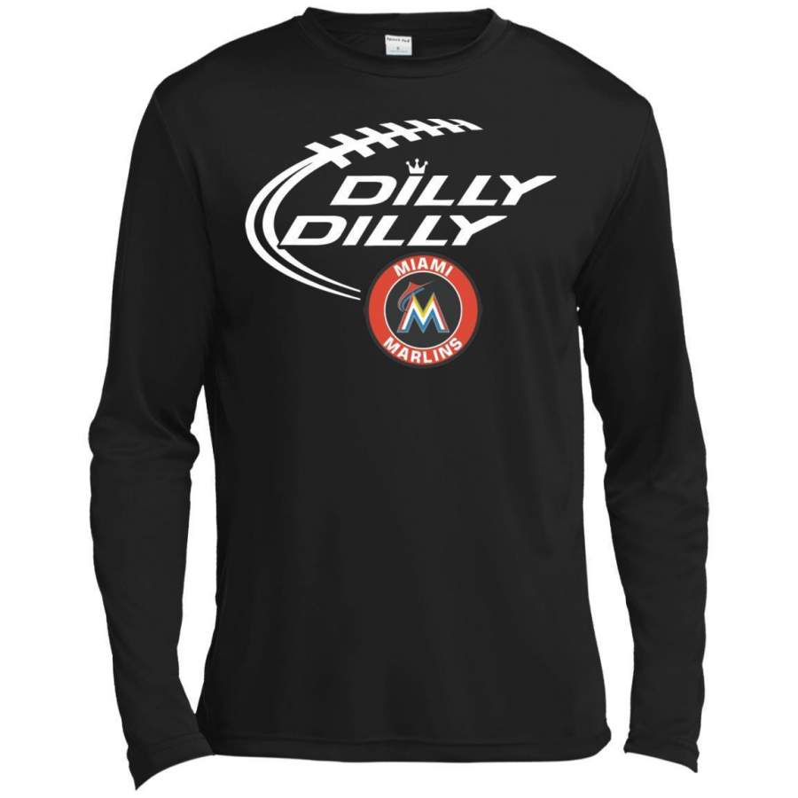 AGR Dilly Dilly Baseball Miami Marlins Sport Premium Long Sleeve T-shirt