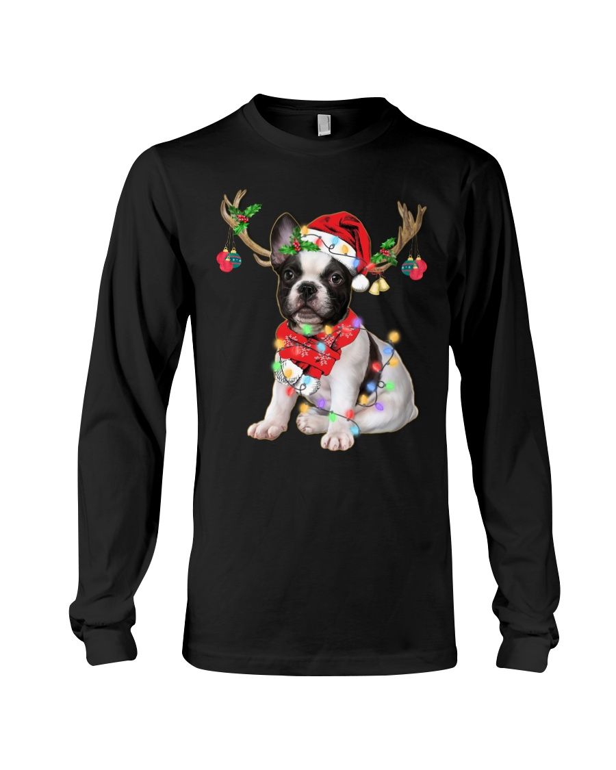 Reindeer – French Bulldog Long Sleeve Tee