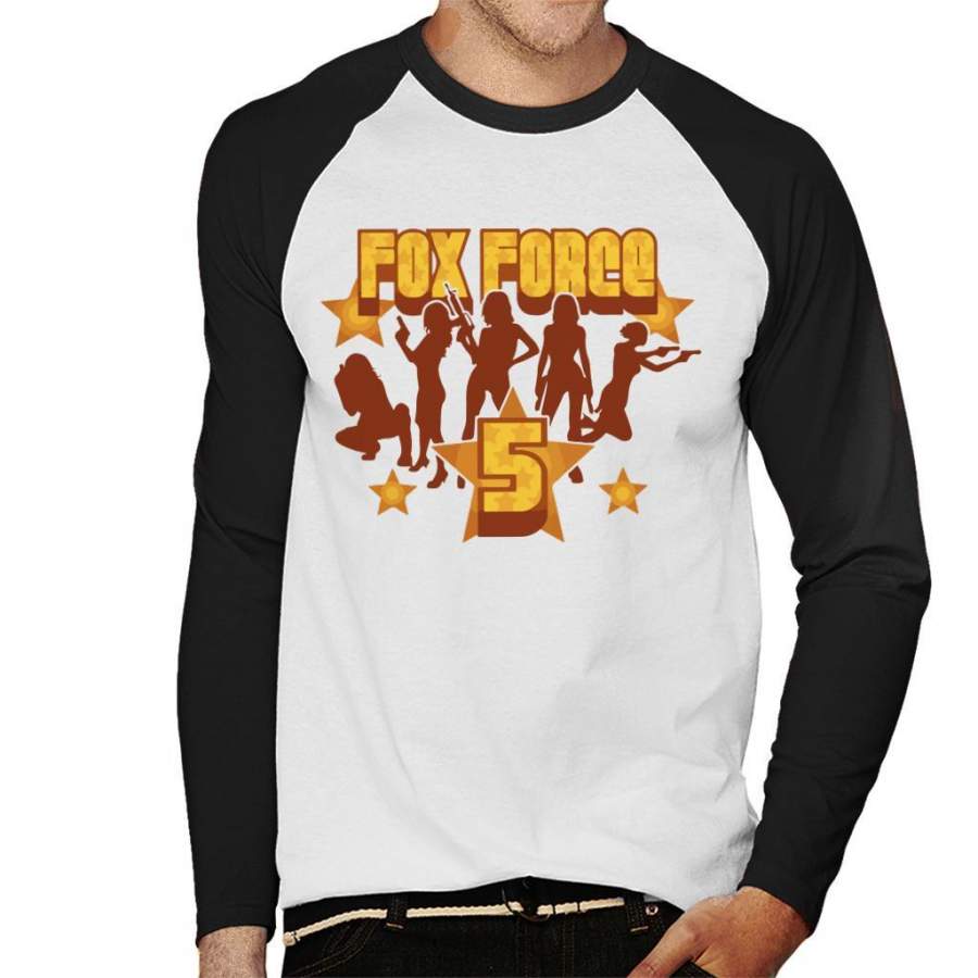 Fox Force Five Pulp Fiction Men’s Baseball Long Sleeved T-Shirt