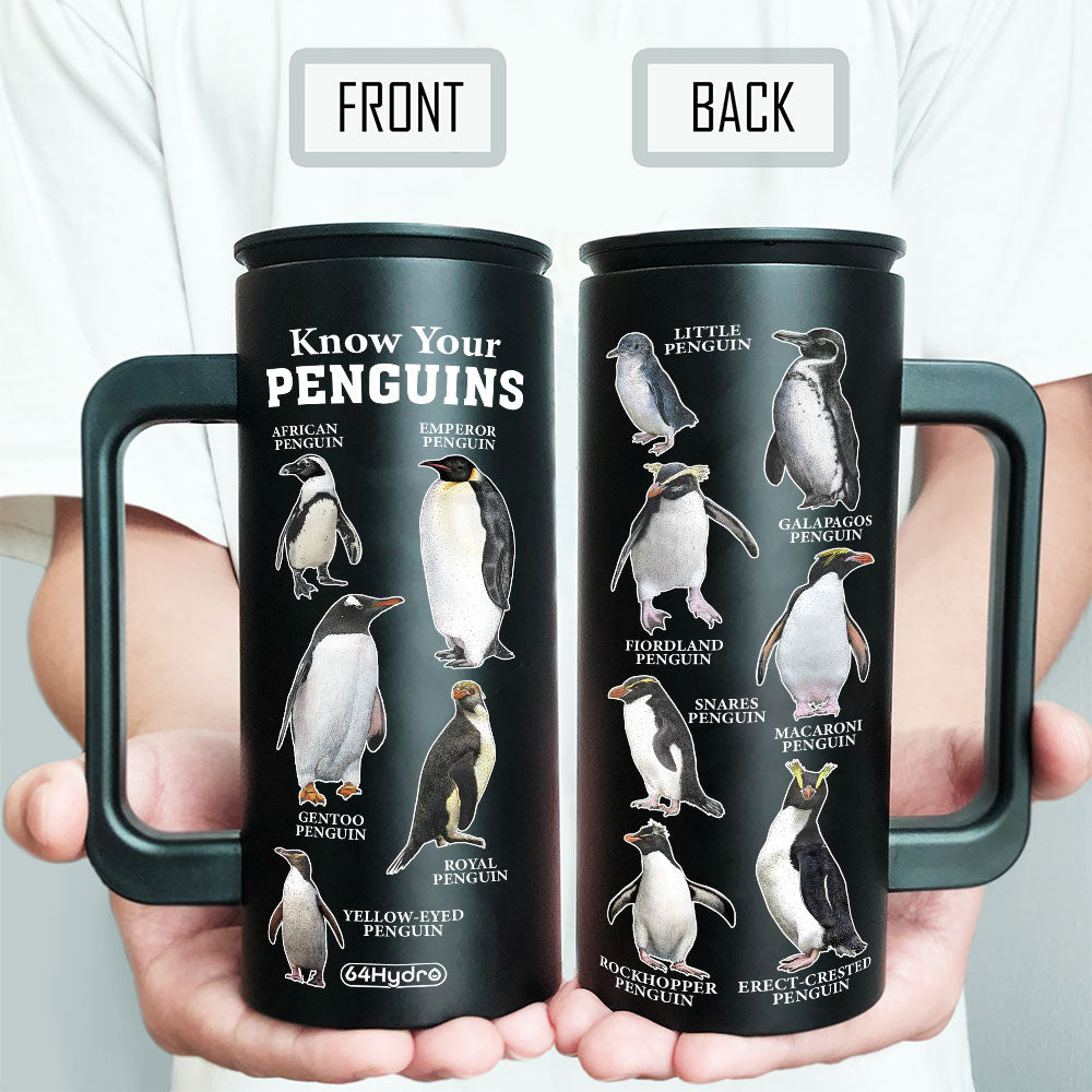 Penguin Lover Know Your Penguins Dnay2804006Y 12Oz Stainless Steel Insulated Tumbler