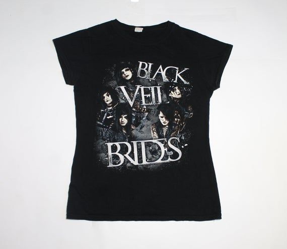 2000S Black Veil Brides Shirt American Rock Band Shirt Glam Metal Gothic Metal Heavy Metal Gothic Rock Hard Rock Ladies Shirt S Shirt