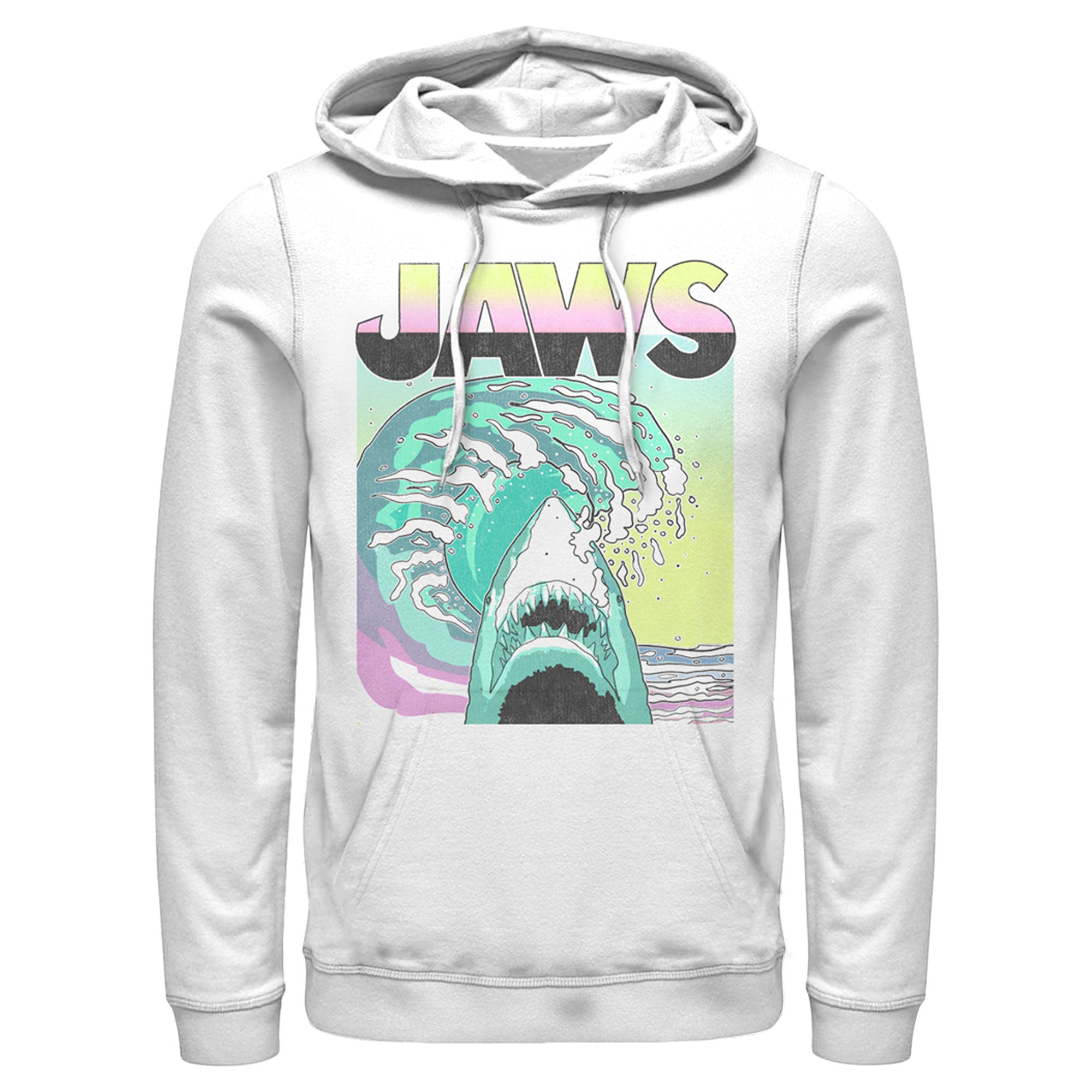 Men’S Jaws 80S Colorful Wave Pull Over Hoodie