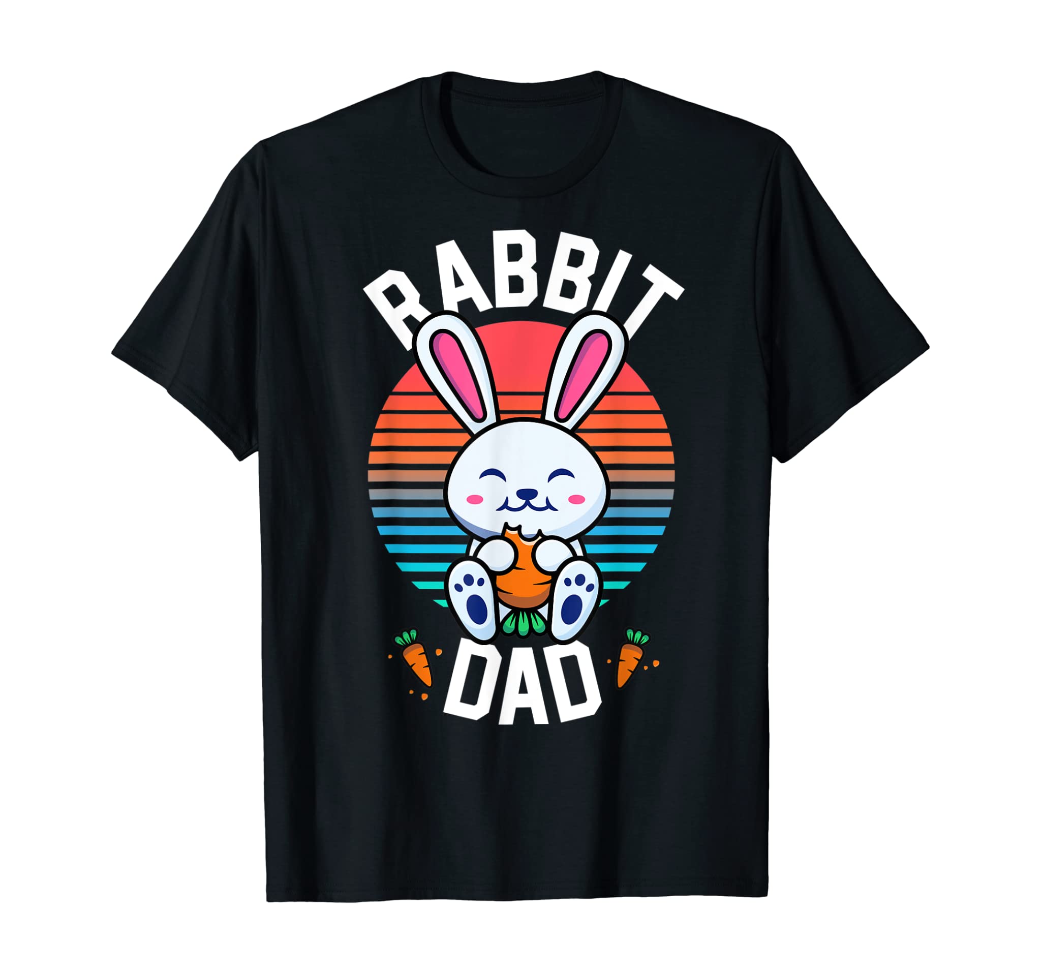 Rabbit Dad Bunny Shirt For Boys Men Rabbit Lover Gifts Pet T-Shirt