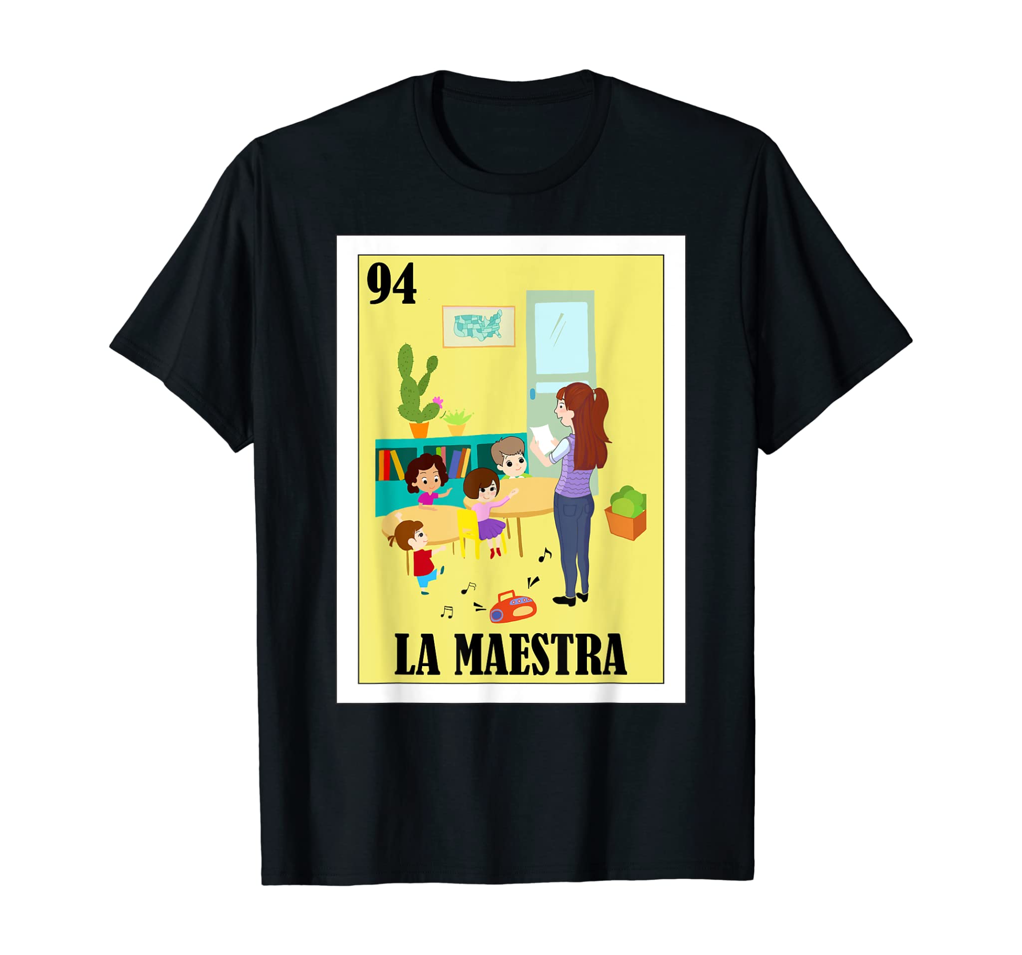 Spanish Teacher Lottery Gift – Mexican Lottery La Maestra T-Shirt