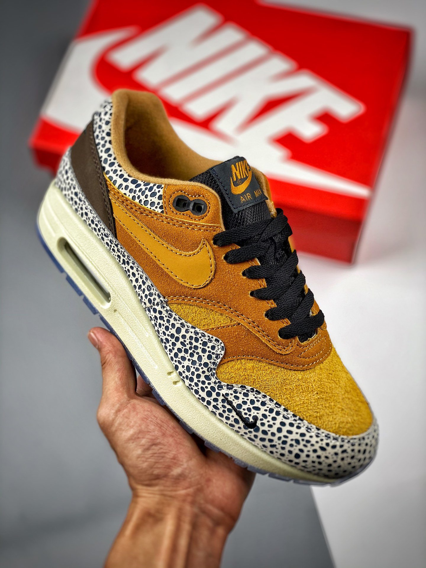 Nike Air Max 1 Safari FlaxChestnutKumquat 665873-200 5339940