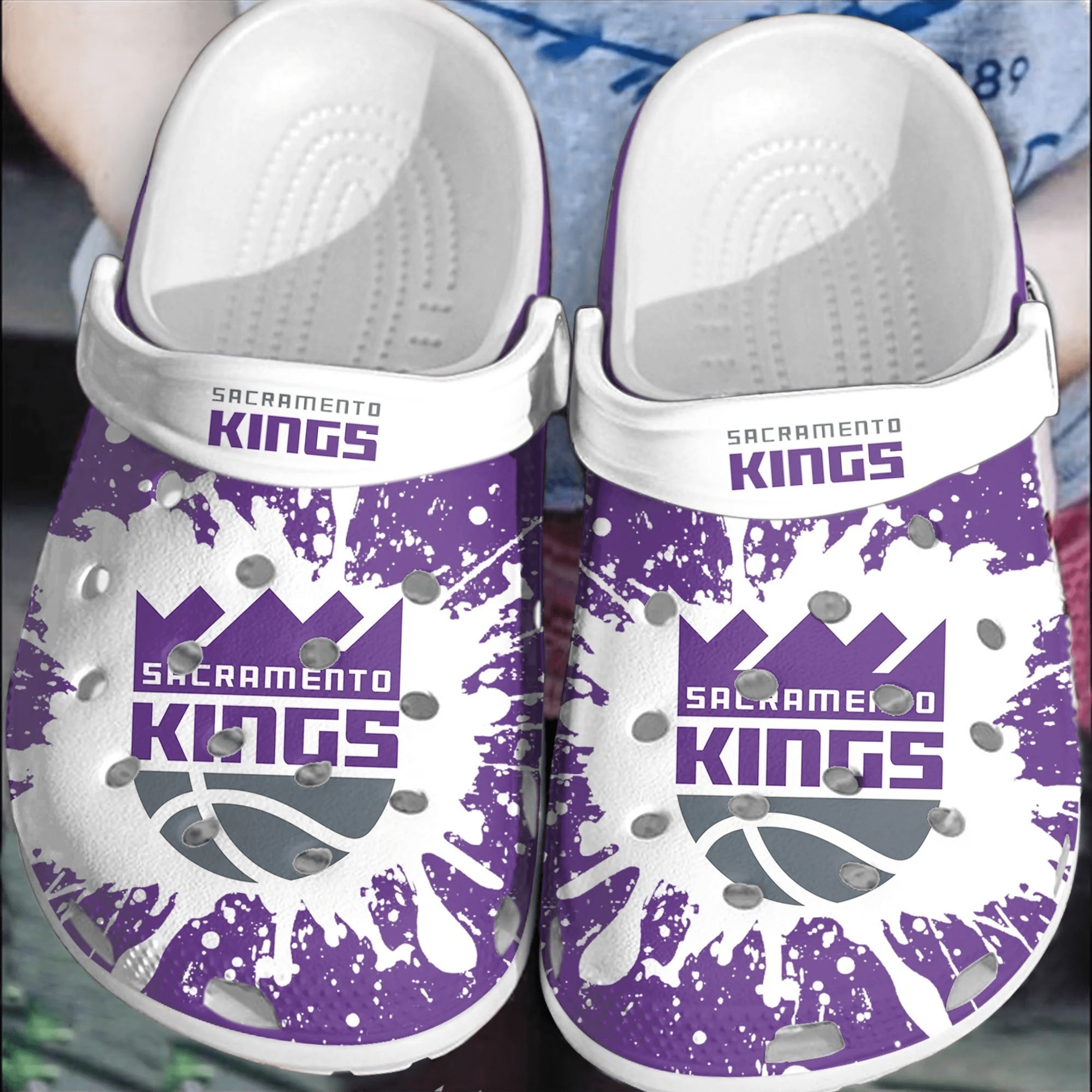 Sacramento Kings Basketball Crocband Shoes Clogs Comfortable Crocss For Men Women