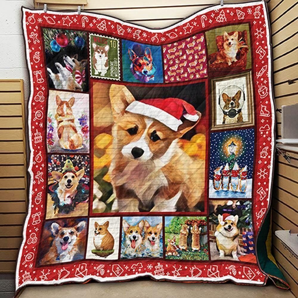 Corgi Christmas Jor Jor 3D Customized Quilt