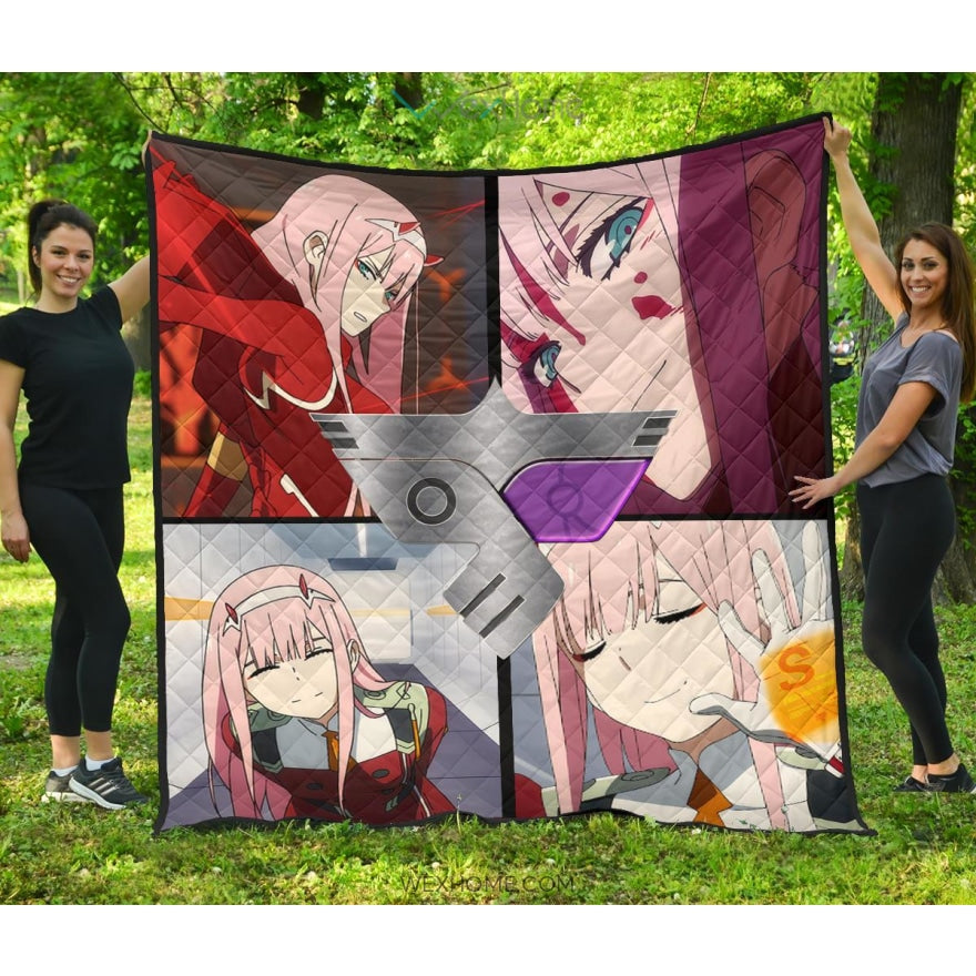 Darling In The Franxx Anime Premium Quilt | Zero Two Code 002 Moments S Class Quilt Blanket Na082503