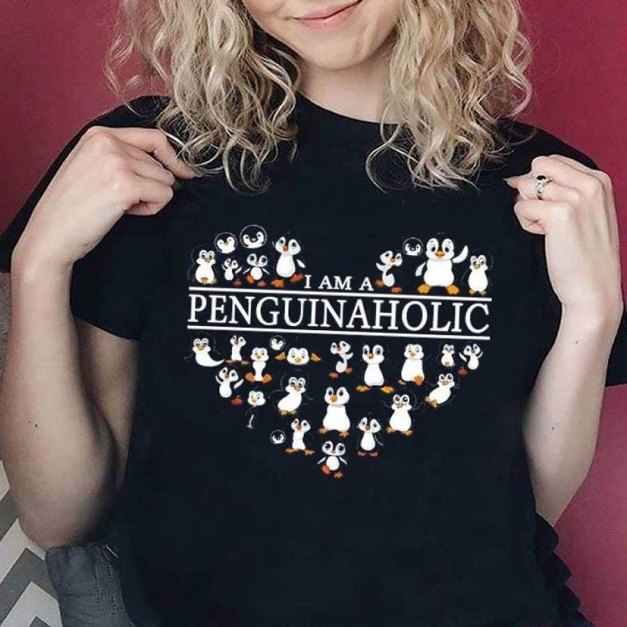 I Am A Penguinaholic L Like Cute Penguin T Shirt Graphic Tees