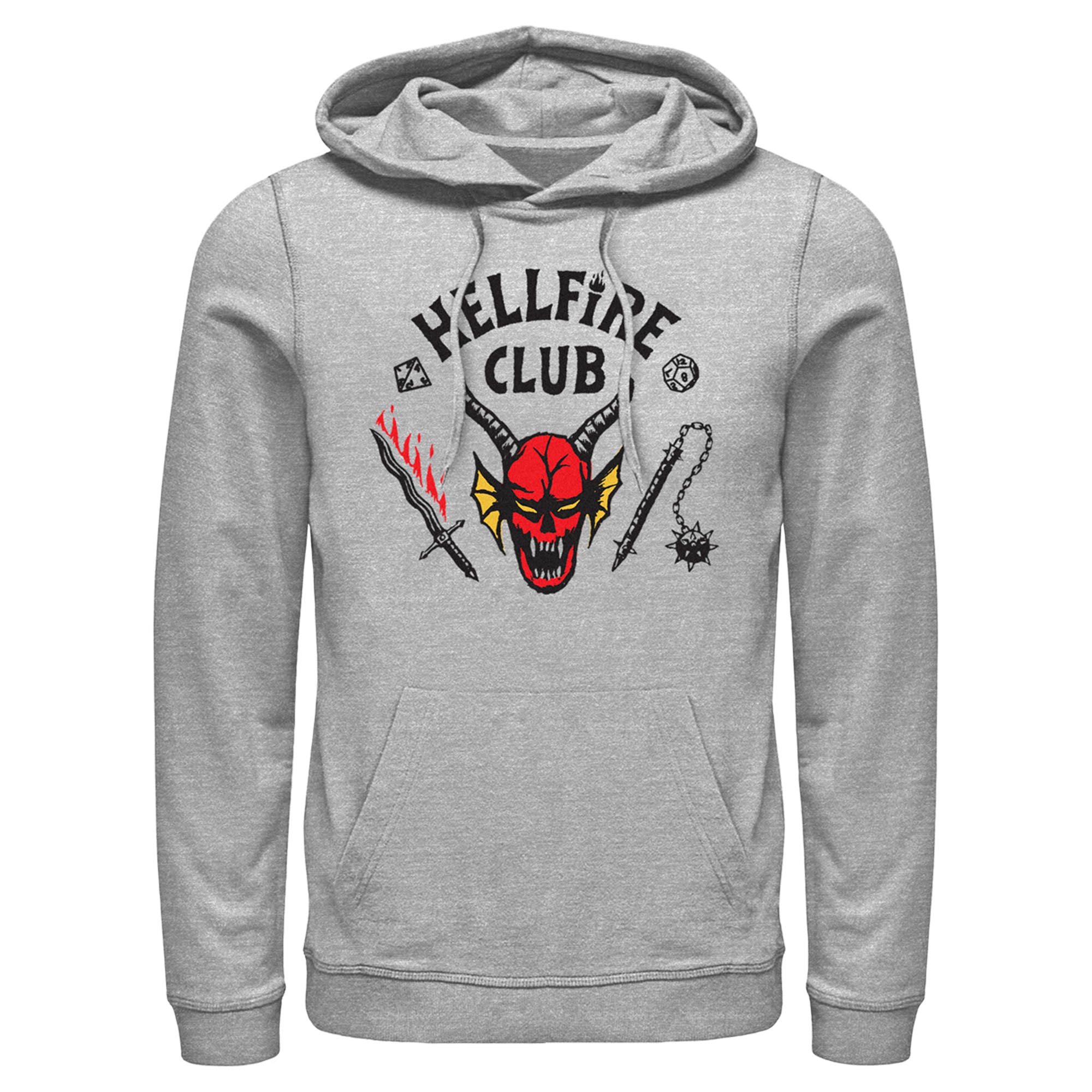 Men’S Stranger Things Welcome To The Hellfire Club Pull Over Hoodie