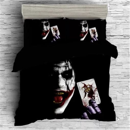 The Dark Knight Batman Joker Clown 3 Duvet Cover Pillowcase Home Decor 3D Bedding Set