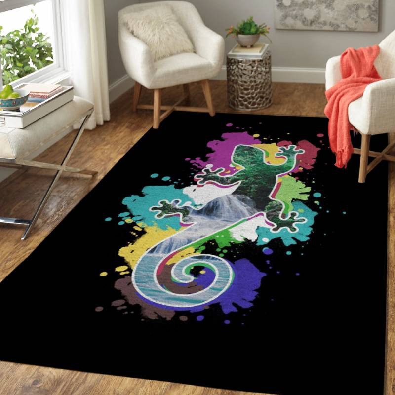 Jungle Gecko – Animals Area Rug Carpet