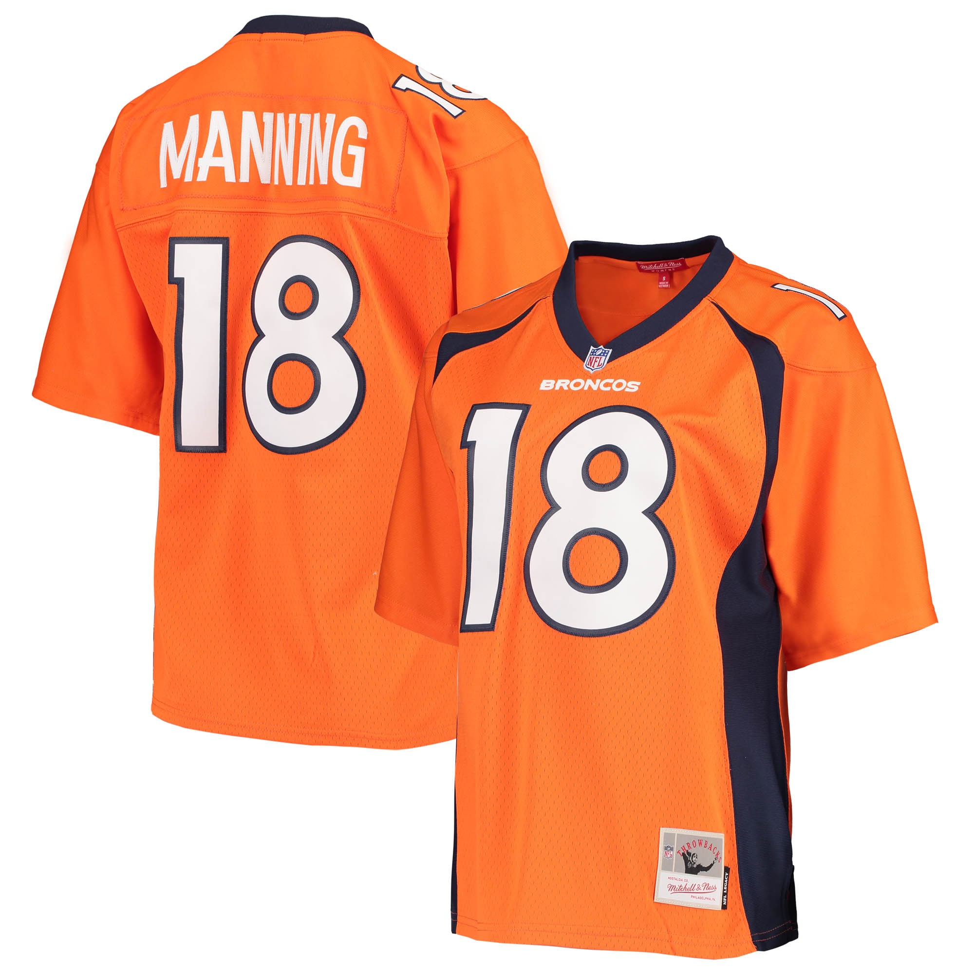 Women’s Denver Broncos Peyton Manning Mitchell & Ness Orange Legacy Player Jersey