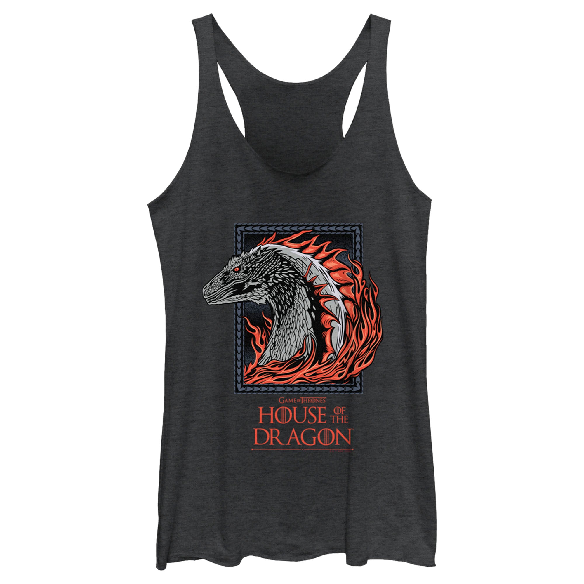 Women’S Game Of Thrones: House Of The Dragon Fire Dragon Portrait Racerback Tank Top