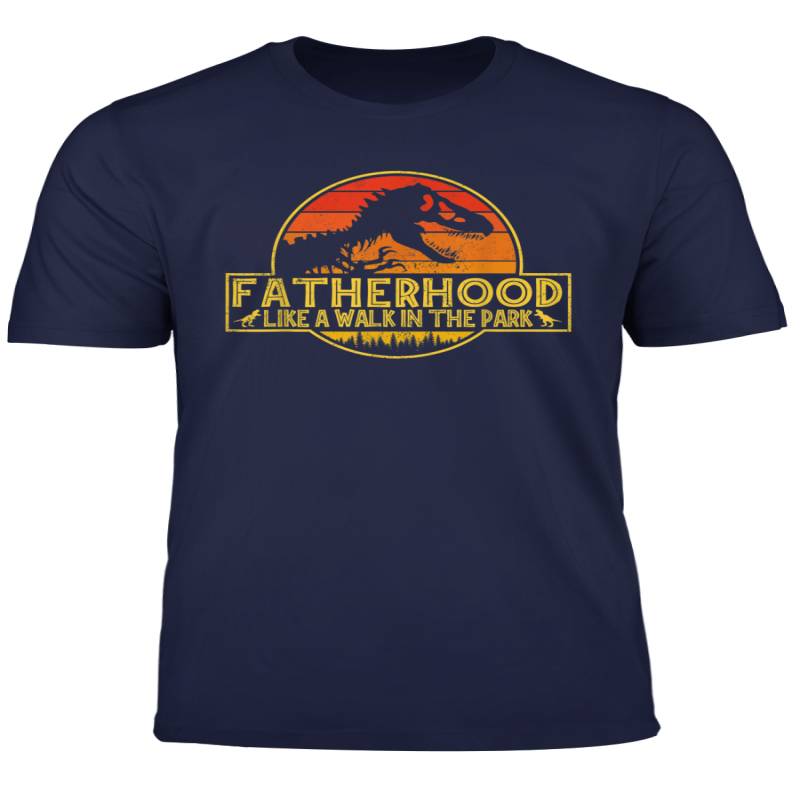 Vintage Fatherhood Dinosaurs T Rex Dad T Shirt