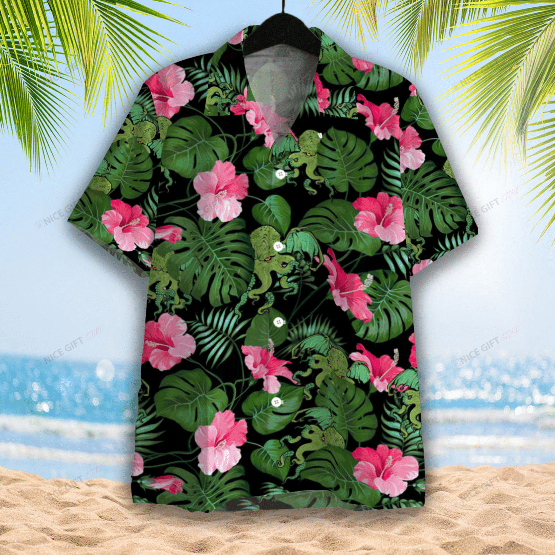 Cthulhu Hawaiian 3D Shirt 3Hs-S1Y6