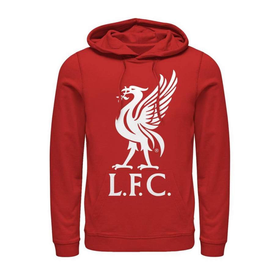 Liverpool Football Club Men’s Bird Logo  Lightweight Hoodie Red